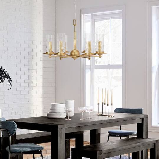 Hello Honey® Antiqued Gold 6-Light Chandelier